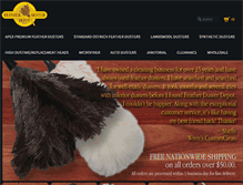 Tablet Screenshot of featherdusterdepot.com